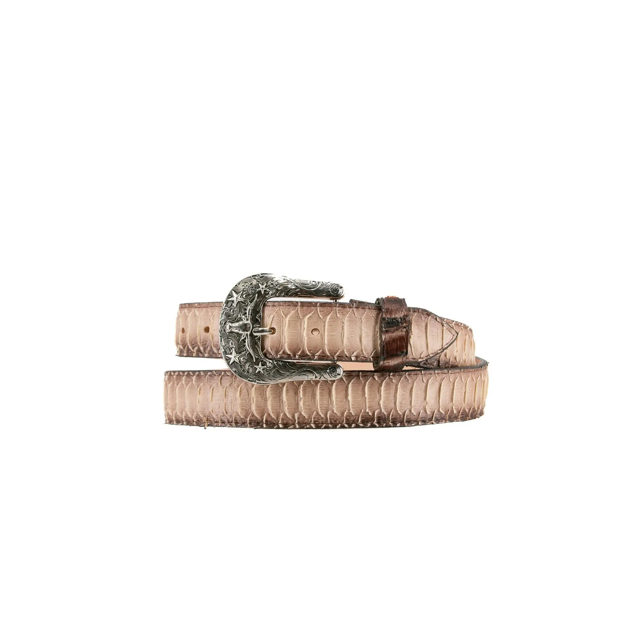 Python Longhorn X Buckle Cowboy Belt