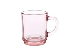 Duralex Versailles Stackable Glass Mug, Blush - 8 3/4oz.