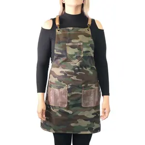 Barber & Stylist Apron – Camo Design with Multi-Pocket, Unisex Fit