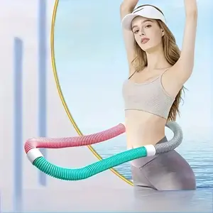 foldable weight-bearing hula hoop: shape easily at homeand say goodbye to the troubles of hurting your waist.Flexible and fit, storage and portable, your close-up waistand abdomen manager.