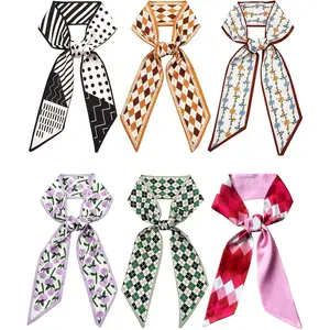 Scarf For Purse Handles Skinny Hair Scarves For Handbags Ponytails Handle Fashion Accessory 37.4x 2.36in