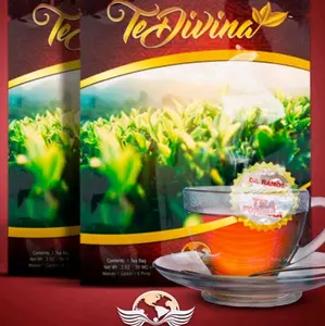 Te Divina Original Vida Divina - Té Detox 100% Orgánico 1 Semana 12-herb Blend Infused with Reishi No Caffeine Herbal Natural Beverage