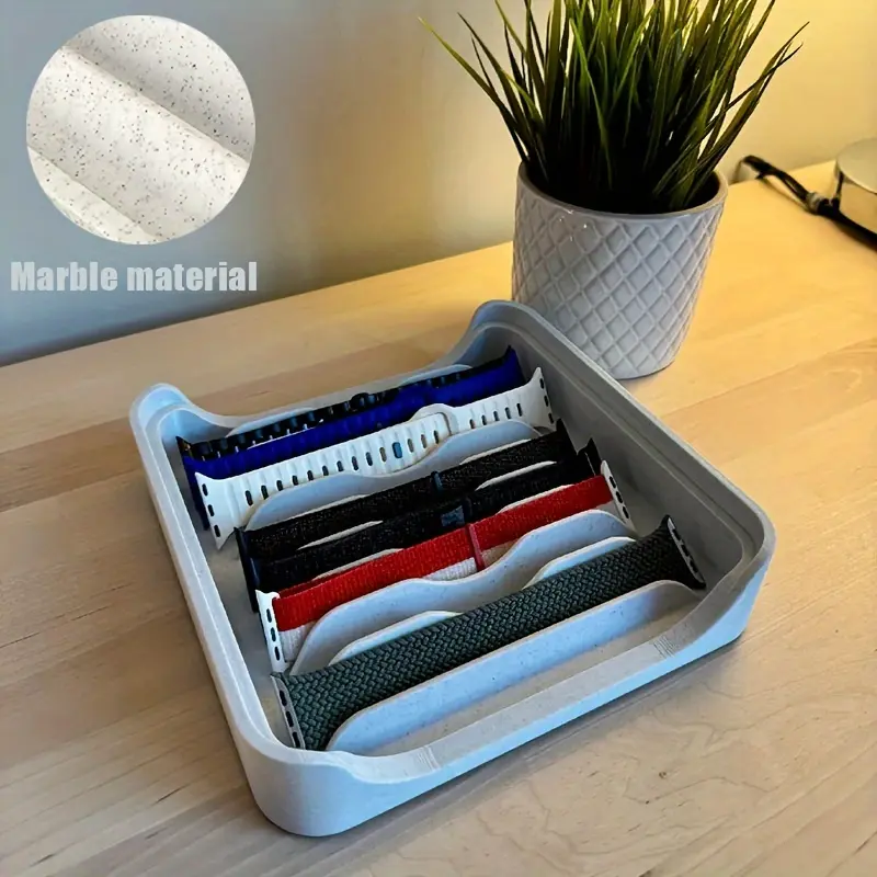 display box for Apple Watch straps, strap storage box, Organizers, can hold 9 straps, suitable for most straps, watch accessories