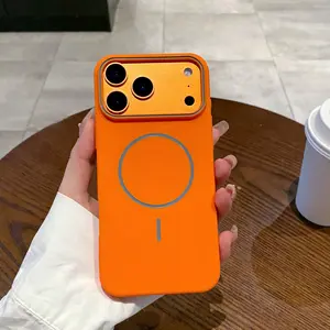 New upgraded magnetic frosted soft TPU phone case, Magsafe magnetic shell, compatible with iPhone 17 16 15 14 13 12 11 Pro Max drop-proof Shockproof Protection wireless charging back cover protective case