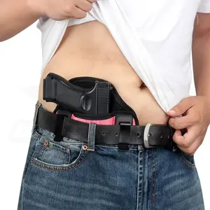 Outdoor Hunting Glock 19 G17 Holster IWB Waist Hanging Concealed Stealth Quick Draw Holster Glock Equipment Holster Bag 9MM 380 Glock 17 19 26 43x 1911 vnsh fn reflex