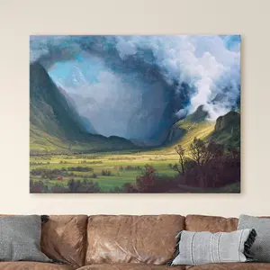 Storm in the Mountains by Albert Bierstadt Iconic Posters Paintings Photos Home Decor Artistic Decor