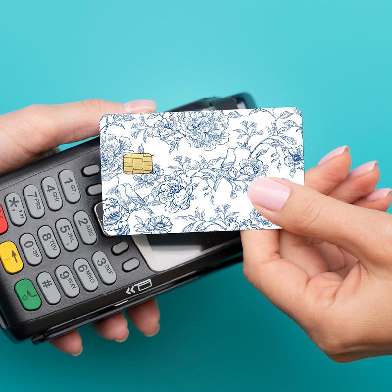 Coquete Leopard Credit Card Skin - 4 Pcs Cherry Bow 8 Ball Billiards Debit Skin Stickers Leopard Lip Print Credit Decal Cover Set for Transportation Key Debit Bus Cards Women