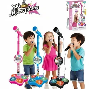 KidStar Microphone Toy with Cool Flashing Lights Mini Handheld Mic for Boys and Girls Perfect Birthday Festival Gift Choice