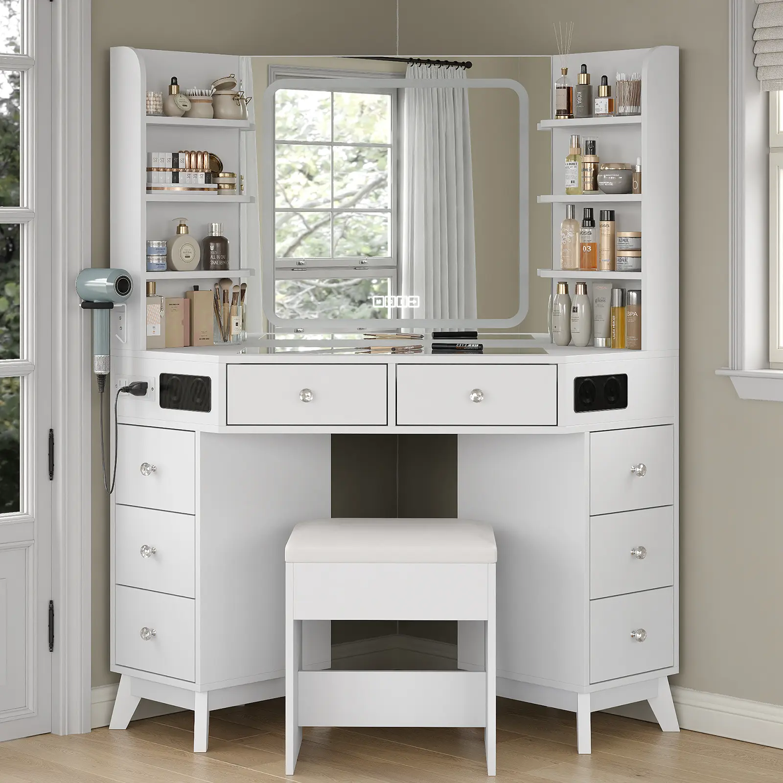 corner dressing table - TikTok Shop