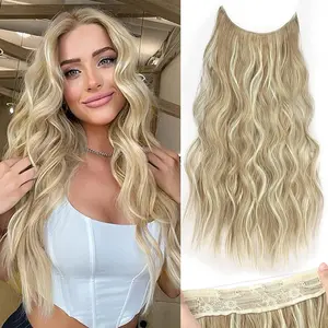 Halo Hair Extensions Invisible Wire Clip on 20 、24 Inch