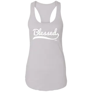 BLESSED  Ladies Ideal Racerback Tank