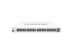 Fortinet FortiSwitch-148F-POE, Layer 2 FortiGate switch controller compatible PoE+ switch with 48 GE RJ45 + 4 10G SFP+ ports, 24 port PoE | FS-148F-POE