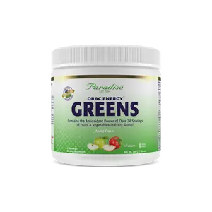 ORAC Energy Greens Apple Powder | 24 Servings | Spirulina, Wheatgrass, Chlorella | Energy & Daily Greens Supplement