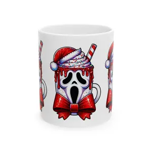Ghostface Christmas Mug, (11oz, 15oz)