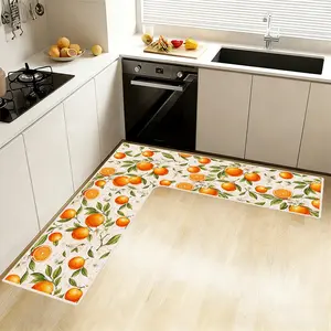 Kitchen diatom mud L-shaped large size floor mat restaurant anti-slip mat shower room door mat bathroom corner mat door mat