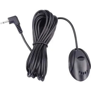 Mic 3.5mm External Microphone Assembly for Car Vehicle Head Unit Bluetooth Enabled Audio Stereo Radio Receiver GPS DVD with 3m Cable Plug and Play, FL11