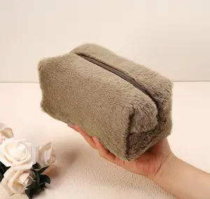 Fluffy Plush Makeup Pouch Bag