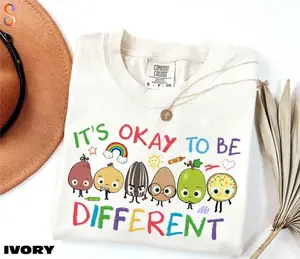 Comfort Colors It's Okay To Be Different Shirt, Autism Awareness Tee, Teacher Autism Sweater, The Good Egg Sweatshirt, Positive  T-Shirt
