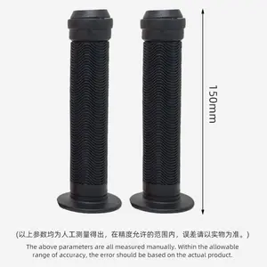 Soft Rubber Bike Handlebar Grips with End Plugs Mountain Bike Hand Grips Bicycle Accessories for Comfortable Riding