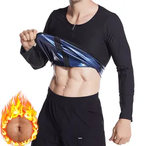 Men's Sauna Shirt Sauna Sweat Vest Men Short Sleeve Top Sauna Suit Workout Jacket Sweat Vest