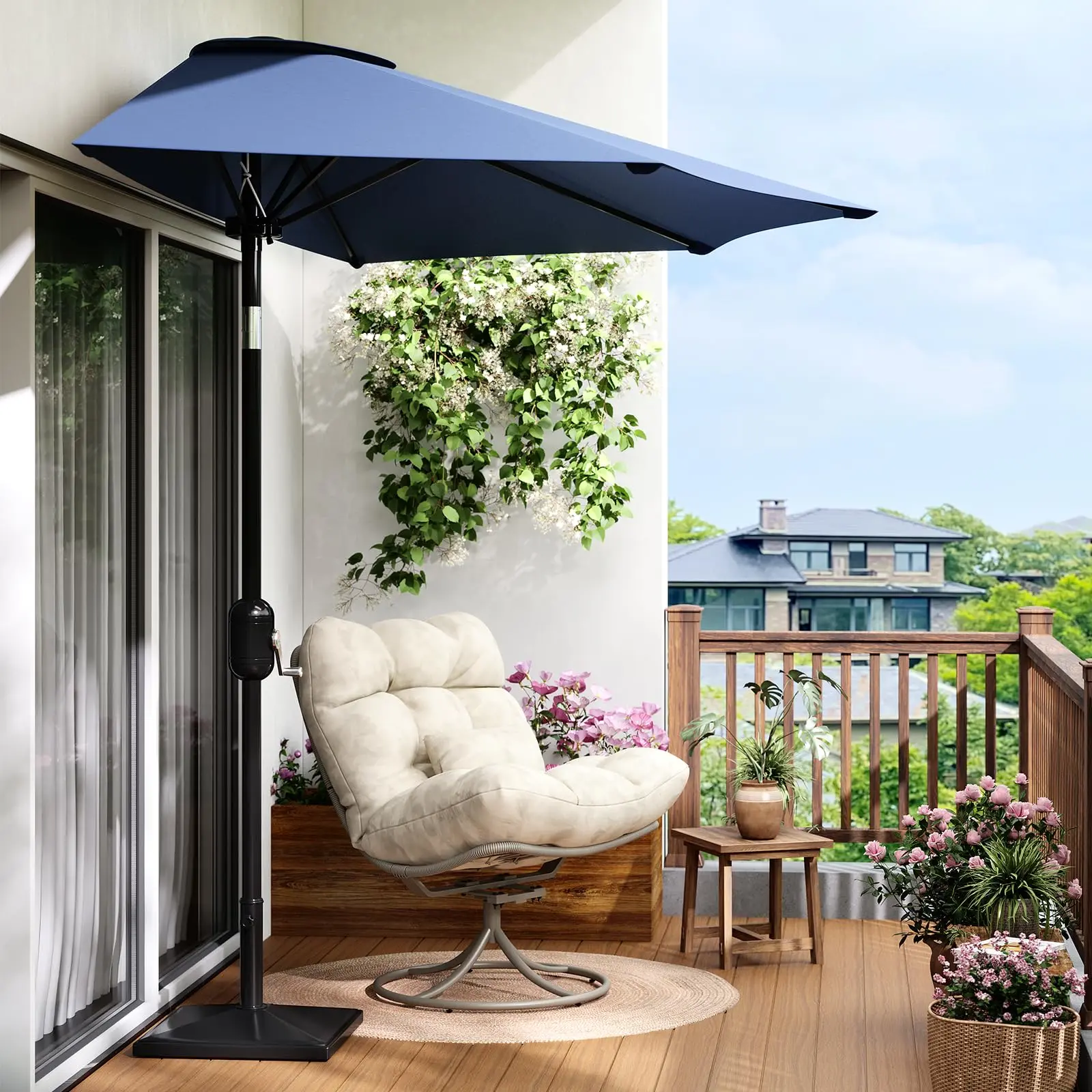 diy movable patio umbrella stand DIY ROLLING UMBRELLA STAND, Game changer! Ive always loved a good  umbrella stand but realized quickly that I would like one that can MOVE  anywhere! We added modern cedar accents, hidden casters and