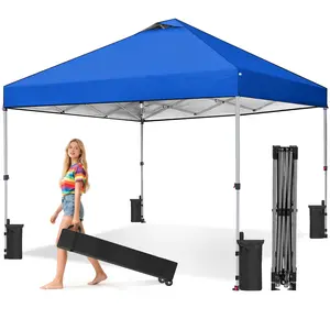 Suggestion CONCETTA SHADES 10x10 Pop Up Canopy Tent, Easy Setup, Instant Outdoor Canopy with Vented Top & Wheeled Bag, Heavy-Duty Steel Frame, Waterproof & UV-Resistant, White