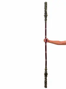 Kinstore 79" Full Size Black Myth PU Foam Wu Kong Staff Monkey King Staff Ruyi Jingu Bang Magical Staff for Cosplay Replica