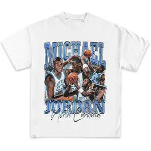 North Carolina Casual Graphic Print Short Sleeve Crew Neck T-Shirt Vintage God's Plan basketball Retro Heart Hands USA Mexico Flag Unisex boxy fit shirt