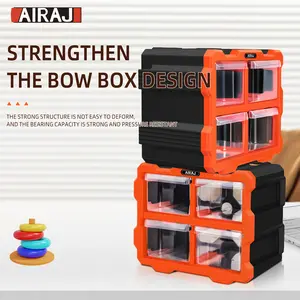 AIRAJ Multi-Compartment Parts Box Detachable Wall-Mounted Storage Box