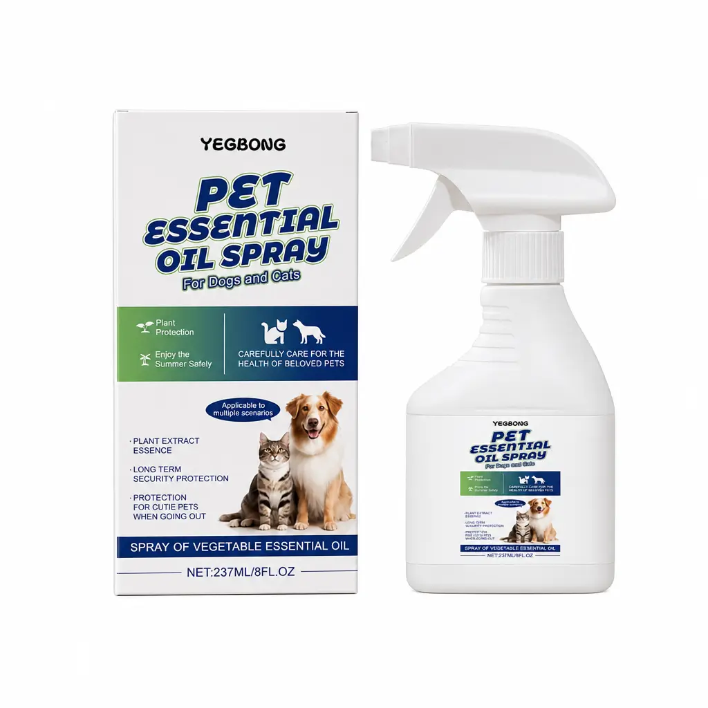 Flea and Tick Spray for Dogs & Cats - 3-in-1 Gentle Chamomile Spray Bottle, Fast-Acting Bug Repellent for Daily Outdoor Pet Use