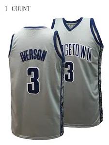 Men's Letter & Number Embroidery Basketball Jersey, Lightweight Jersey, Quick Drying Breathable Basketball Vest,Basketball Clothing for Outdoor Sports, Sports Top