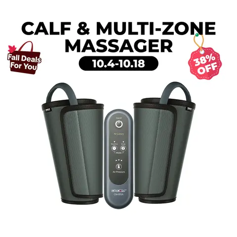 CINCOM Calf Massager with Airbags - Adjustable Relaxing Massage Device, Customizable Modes & Intensity Levels, Multi-Zone Motorized Leg Rest for Home Leg Health, Thoughtful Gift That Heals