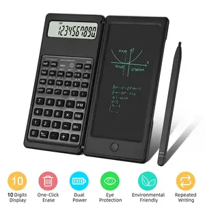 2-in-1 Foldable Scientific Calculator with 6-Inch LCD Writing Tablet – 10-Digit Display for Students, Teachers & Professionals