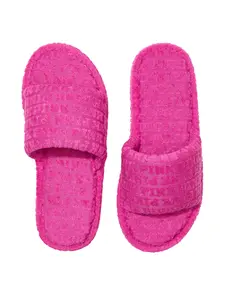 PINK Comfy Terry Slide Sandals