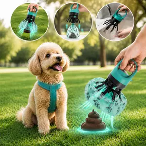 1 Count Dog Waste Bag Holder, Portable Pet Poop Scooper, Pet Waste Bag Dispenser, Outdoor Dog Poop Scooper, Pet Supplies with Integrated Waste Bag Holder Outdoor Pet Necessities pooper