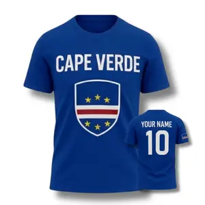 [Custom Name & Number] Cape Verde Football Fan Jersey, Haiti National Team Inspired Graphic Jersey, Haiti Flag Soccer Supporter Jersey, Caribbean Streetwear Football Jersey, Haiti Soccer Fan Graphic Tee, Retro Haiti Football Shirt, Island Soccer Jersey
