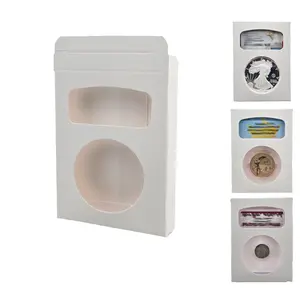 Coin Slab Box Protector Holder - 100-Count Home Organiser Storage Box for Coin Collecting