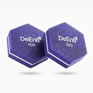 DeEnti Mini Hex Nail Buffer Pack - 18-Pack, 100/180 Grit, Manicure & Pedicure Nail Care Tool