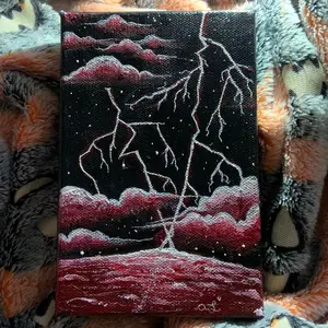Crimson Storm painting