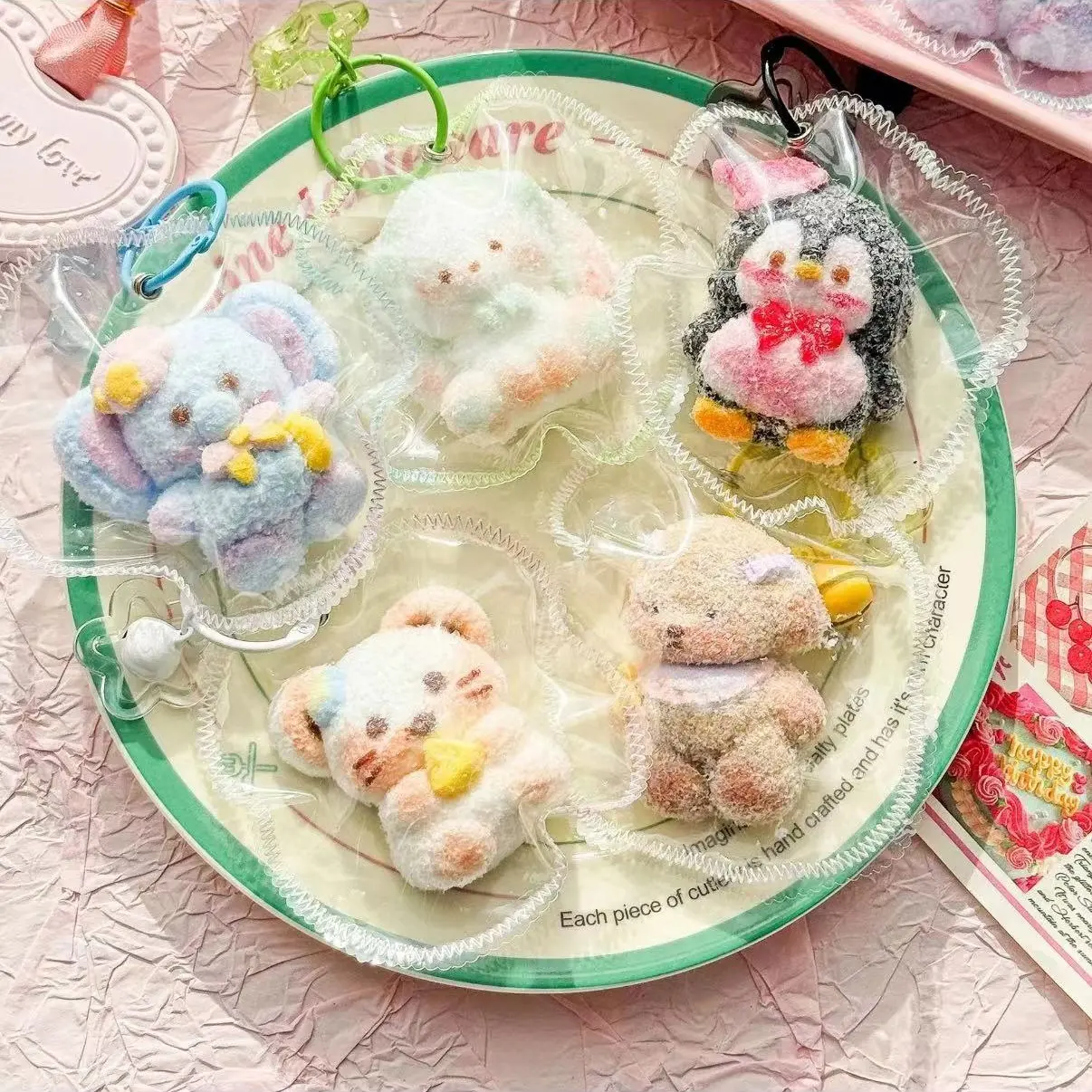 Kawaii Cake-Inspired Frosted Animal Squishy Toys - Assorted Collectible Fox Bunny Elephant, Soft Slow-Rising Sensory Fidget, Keeping Hands Busy, Stress Anxiety Relief Gift for 12+ Years Above