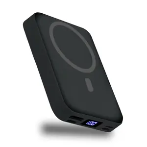 10000mAh MagSafe Magnetic Wireless Power Bank with Stand 22.5W PD Fast Charging LED Display for iPhone 17/16/15/14/13/12 & Android Hands-Free Chargeable Smartphone