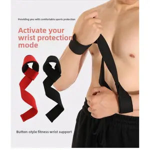 Deadlift assist strap, non-slip cowhide thickened wrist guard, grip strap, wrap-around gym home equipment
