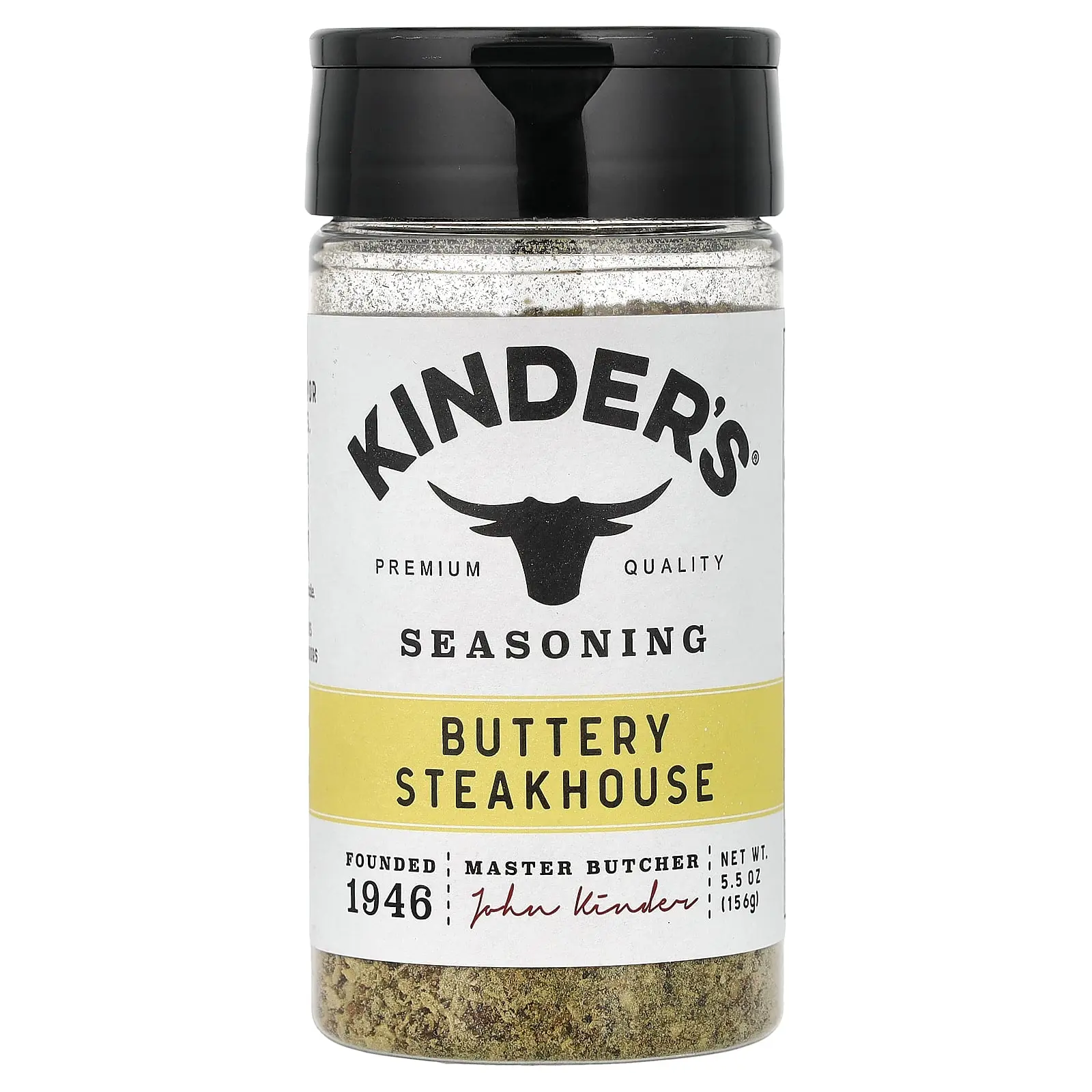 KINDER'S Seasoning, Buttery Steakhouse, 5.5 oz (156 g)