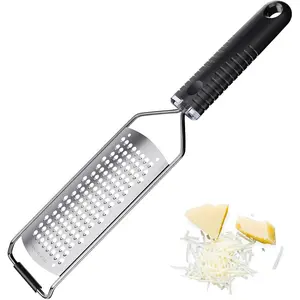 Cheese Grater with Non-Slip Handle,L12" X W2.5",Coarse Grater