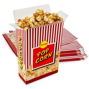 MT Products Colorful Paper Popcorn Boxes/Popcorn Buckets