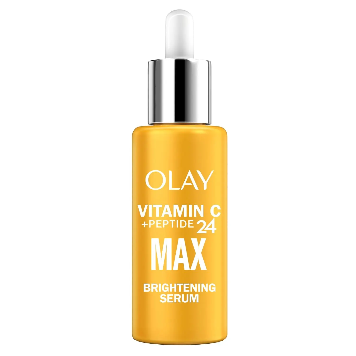 Olay Vitamin C Max Brightening Face Serum, Vitamin C Face Serum with Peptides, Brightening Face Serum for Radiance, Even Tone, Antioxidant Facial Serum for Glowing Skin, 1.3 Fl Oz