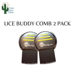 Cure Lice Clinic Lice Buddy Comb 2 Pack - Preventive Tool for General Use - Simple Design for Easy Handling - Universal Solution for Everyone