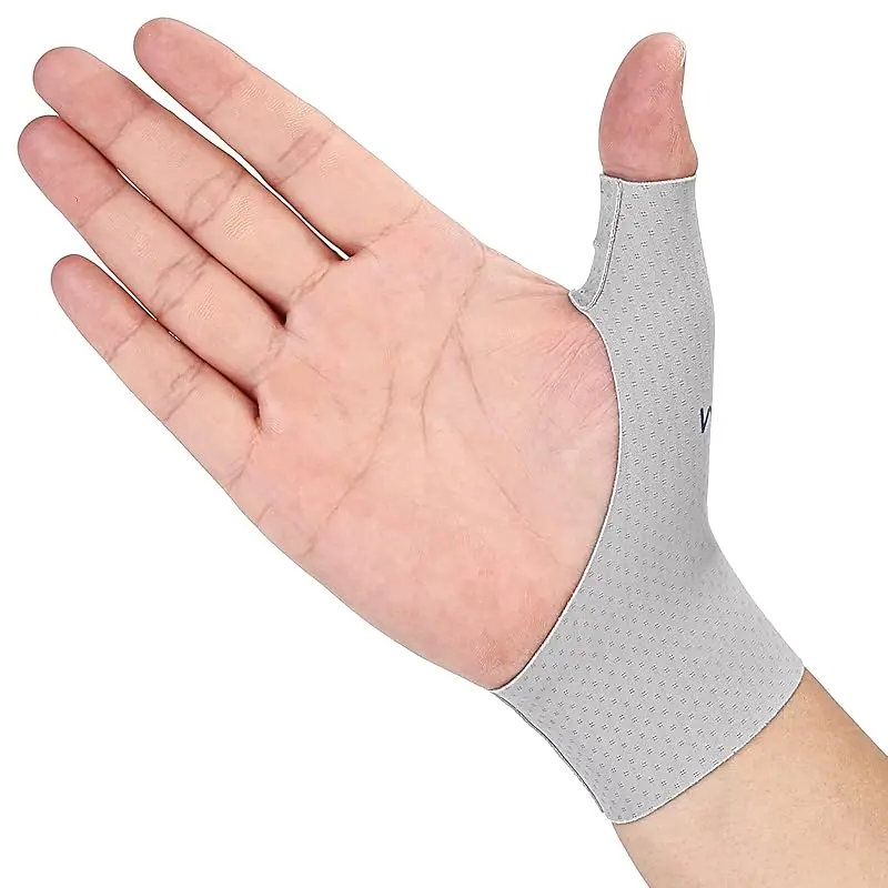 Unisex Thumb Compression Sleeve for Adults - Soft Breathable Durable Non-Woven Elastic Fabric, Lightweight Ergonomic Design Wrist-Hand Support, Easy Wearing Easy-Remove Seamless Fit for Arthritis Pain Relief, All Seasons Light Support