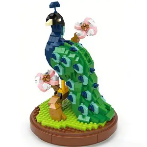 2026 New Peacock Crane Puzzle Blocks, Office Desktop Decoration, Teen DIY Manual Assembly, Eco-Friendly Material, Perfect Gift