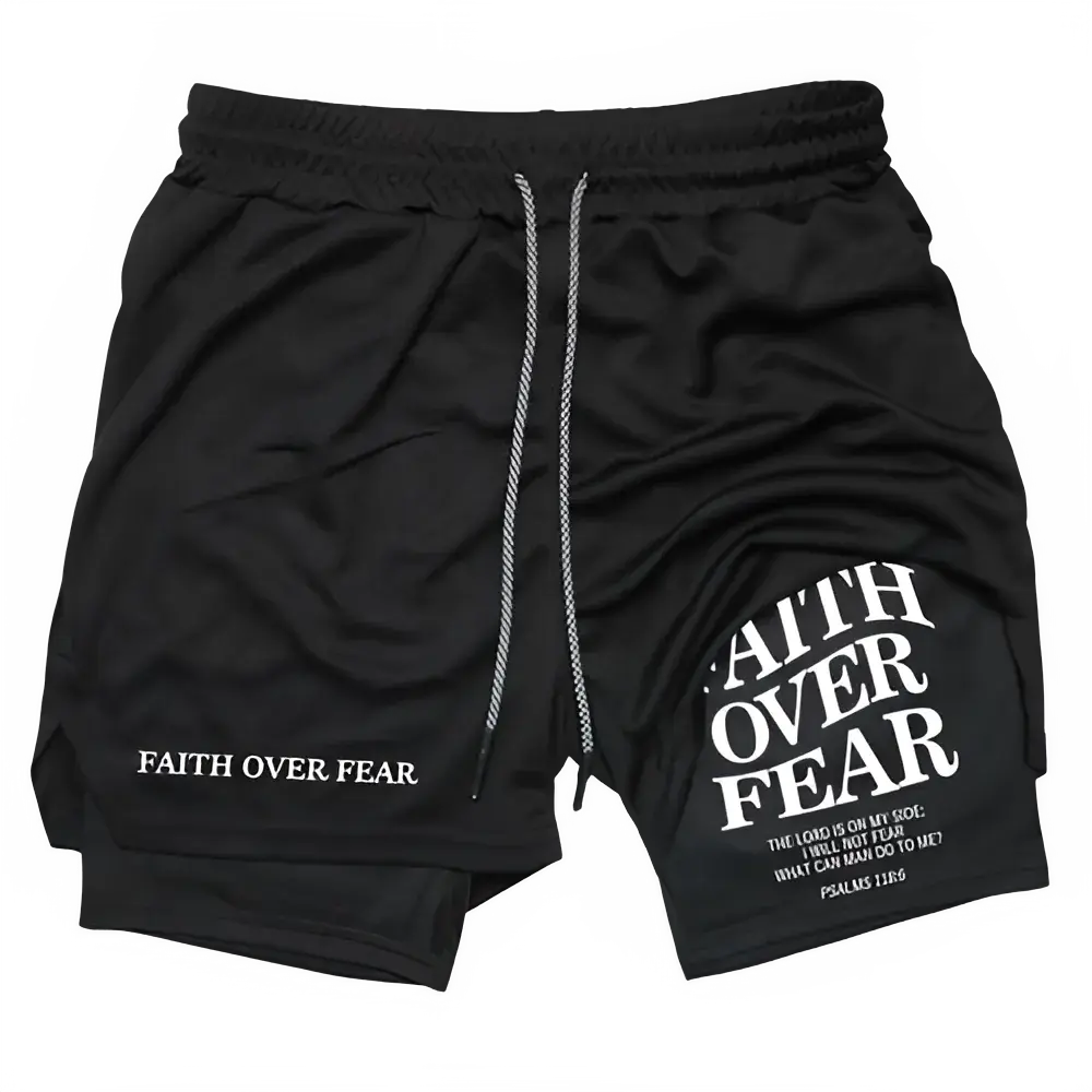 2-in-1 Men's Running Workout Shorts - Premium Comfort